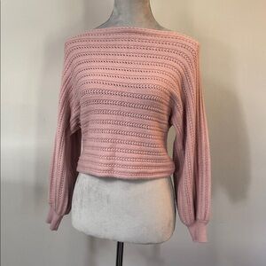Active USA cropped knitted White Sweater S